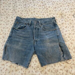 Levi’s Blue Denim Cutoff Shorts